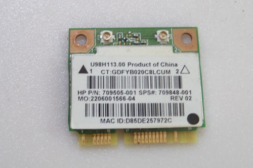 Tarjeta Wifi Hp 15-r235la 15e 15-r  15n 14y N/p 709505-001