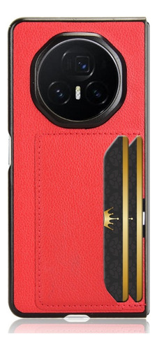 Funda Para Honor Magic V3 5g Tarjeta De Litchi