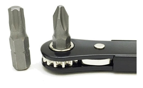 Imagen 3 de 5 de Llave Crique Con Acc Mini Extra Chato 11 Pzas Herramienta G.