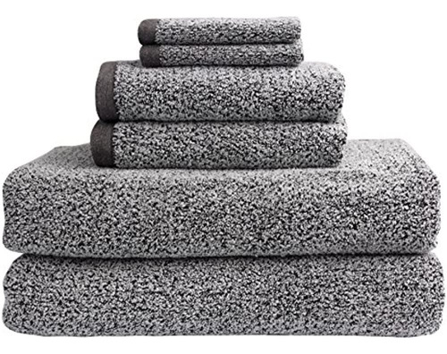 Everplush Diamond Jacquard Juego De Toallas De Baño, 6 Pieza