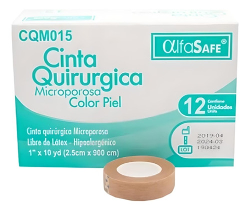 Esparadrapo Micropore Cinta Color Piel ® Alfasafe