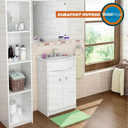Imagen 7 de 10 de Combo Baño Vanitory Griferia Espejo Bacha 50 Kit