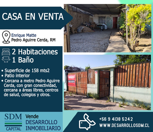 Venta Casa 2hab 1ba Pedro Aguirre Cerda