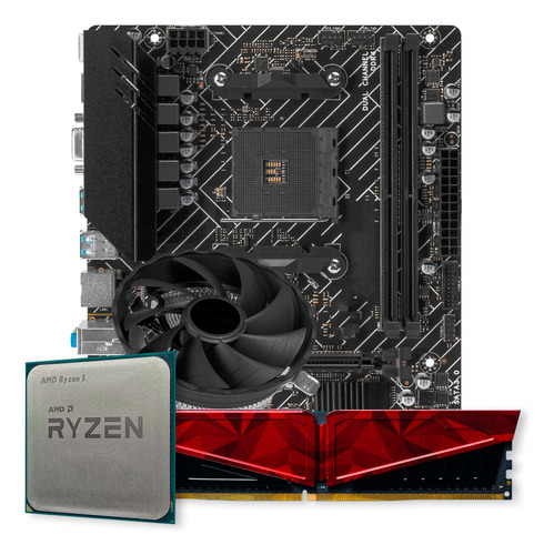 Kit Upgrade Gamer Amd Athlon 3000g + Placa Mãe + 8gb Ddr4