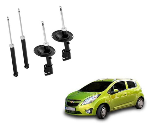 Kit 4 Amortiguadores Gas Chevrolet Spark 2011 A 2015