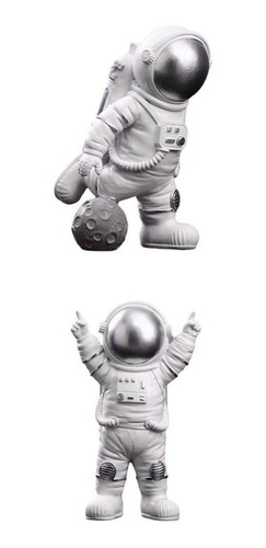 2 Esculturas Modernas De Astronauta, Juguetes Divertidos,