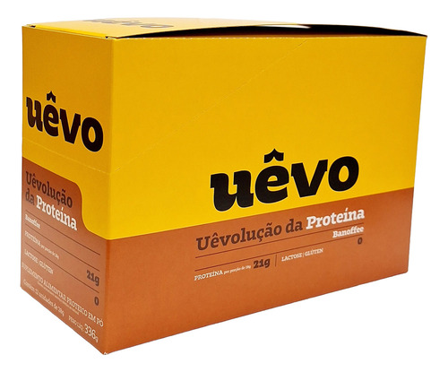 Proteína Uêvo 28g - Sabor Banoffee - Caixa Com 12 Unidades