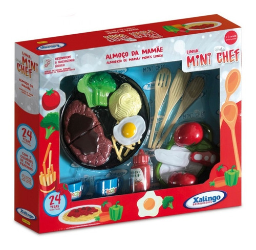  Xalingo 1589.8 Mini Chef Almoço Da Mamãe 24 Peças