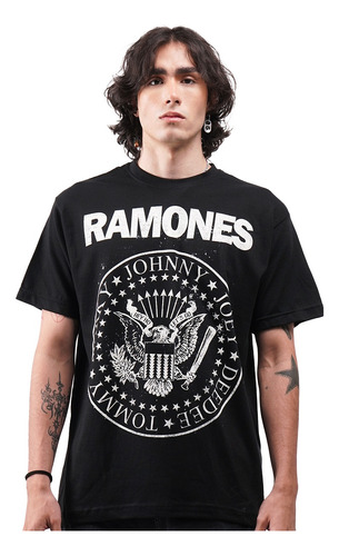 Camiseta Ramones Escudo Logo Rock Activity