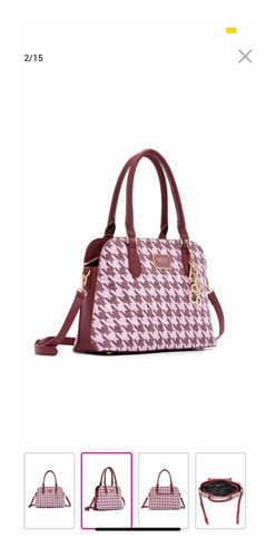 Bolsa Satchel H&co Rosa Con Logotipo