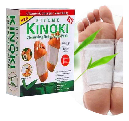 200 Parches Desintoxicante Kinoki Para Pies Fatiga Cansancio