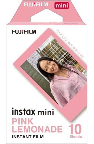 Imagen 1 de 1 de Fujifilm Instax Mini Película De Limonada Rosa 10 Unidades
