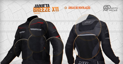 Jaqueta X11 Breeze Impermeável Motoqueiro Moto Motociclista | Mercado Livre
