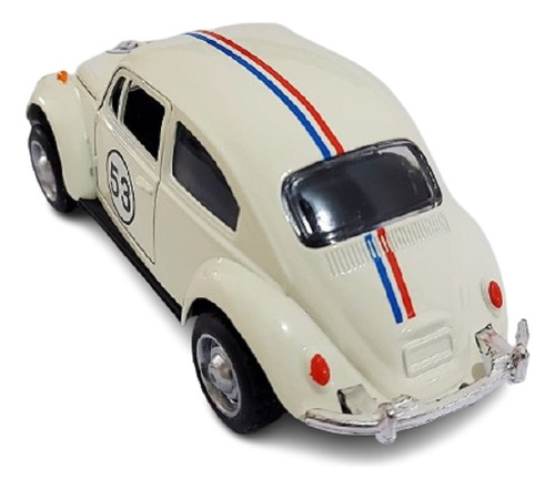 Película en miniatura con forma de escarabajo Ferro Fusquinha Herbie 53, color tradicional, juguete If My Beetle Talke