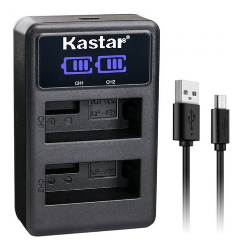Cargador Kastar Dual Lcd Lp-e8 Para Bateria Canon Lp-e8