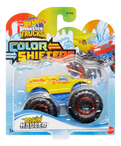 Monster Truck Color Shifters - Town Hauler - Hot Wheels Color Naranja/amarillo