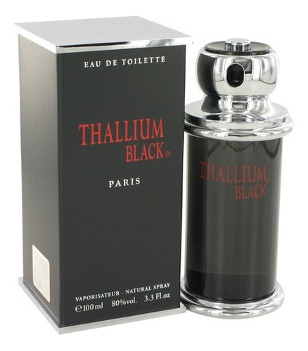 Perfume para hombre Thallium Black Yves De Sistelle, 100 ml, Edt, volumen unitario 100 ml