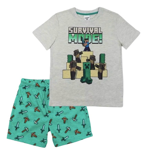 Pijama Minecraft Tallas Infantiles Original