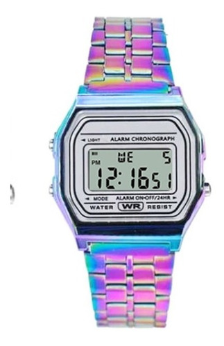 Reloj Dama Metal Mini Tornasol Clásico Cool Mujer