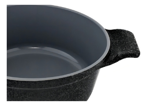 Jogo De Panelas Revestimento Cerâmico Linha Elegance 5 Peças Javali Cor Preto