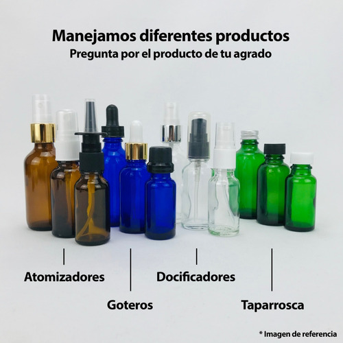 Frasco Atomizador Pluma 10 Ml Vidrio Ámbar Spray 500pz