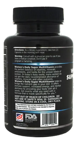 Focus Pharmacology Women's Daily Super Multi-vitamina Para M