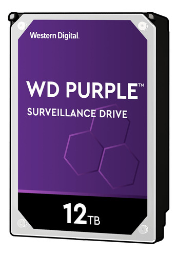 Imagen 1 de 2 de Disco duro interno Western Digital WD Purple WD121PURZ 12TB púrpura