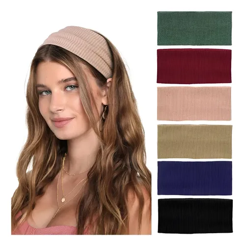 6pcs Bandas Elásticas Deportivas Para Sudor Cabello Cabeza
