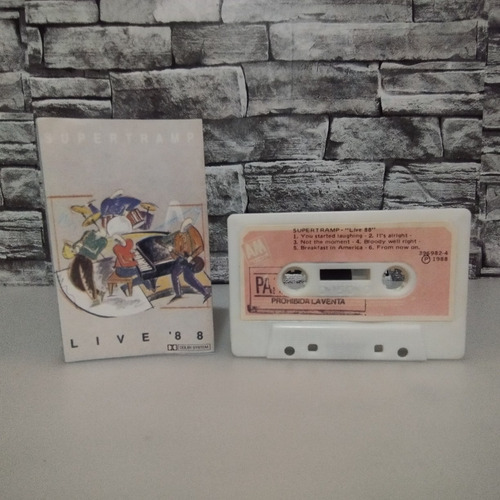 Supertramp Live '88 Difusión Uruguay Am Records Rock 1988 (Usado)