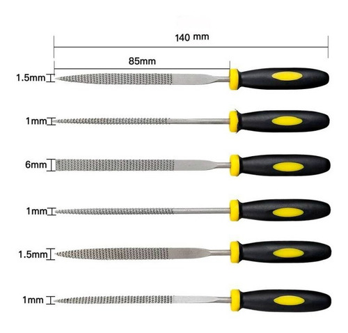 Juego Gubias Formon Y Escofinas 12 Pc P/ Luthier Carpintero
