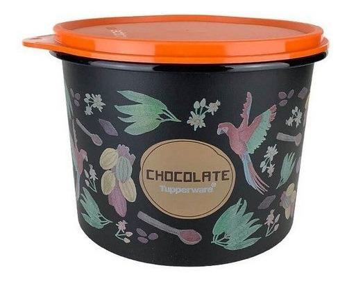 Tupperware - Caixa Chocolate 1,3 Kg - Mantimentos Cor Floral