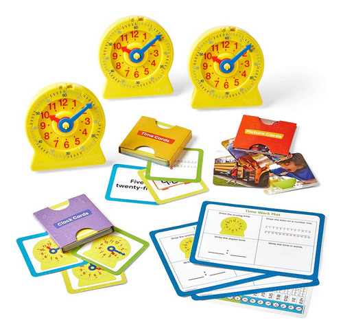 Conjunto De Atividades Hand2mind Telling Time Com Relógio Nu