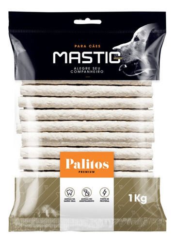 Petisco Natural Ossinho Mastig Palito Natural 10mmx5 1kg