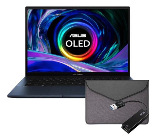 Notebook Asus Zenbook Oled 14' 2.8k I7 Gen. 13 16gb Ddr5 1tb