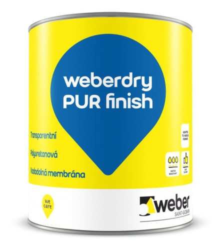 Impermeabilizante Weberdry Pur Finish Weber X 4kg