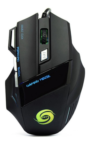 Mouse Gamer Alambrico, Mxms2-001, Tipo 7d, Alámbrico, Negro, Color Negro/plata