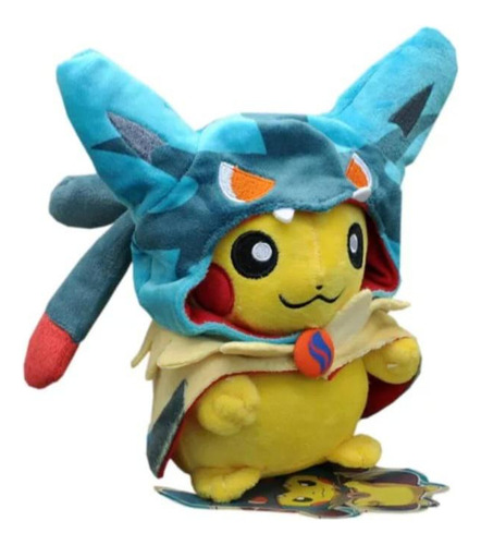 Peluche Videojuego Pokemon Go Violet Pikachu Disfraz Lucario (Reacondicionado)