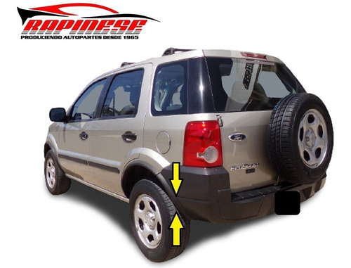 Fender Pasarueda Ecosport 2010 Paragolpe Trasero Izquierdo