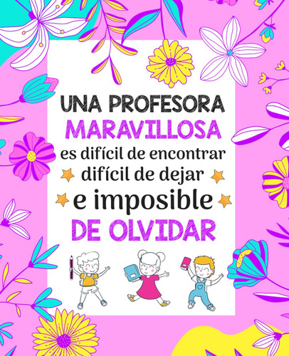 Agenda Profesora Primaria 2024 2025: Planificador Mens 71frq