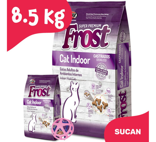 Frost Gato Cat Indoor 8,5kg + Promo -ver Foto + Envío Gratis