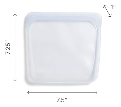 Bolsa De Silicona Reutilizable Amarilla Para Alimentos