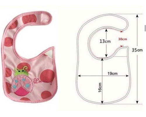Baberos Bordados Para Bebé Paquete X3