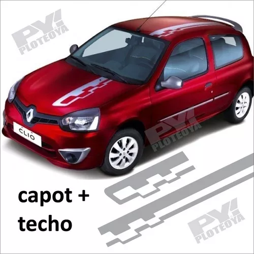 comprar Calco Franja Clio Mio Gt Renault De Capot + Techo - Ploteoya