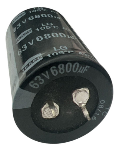 2 Capacitores Usados Teapo Lg 105 C A3 6800 Uf 63 Vdc (Usado)