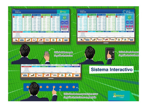 Sistema Interactivo En Vivo Cartel Agencia Quiniela Santa Fe