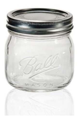 Frasco Vidrio Mason Jars 16oz Elite Caja Con 4 Tarro Envase