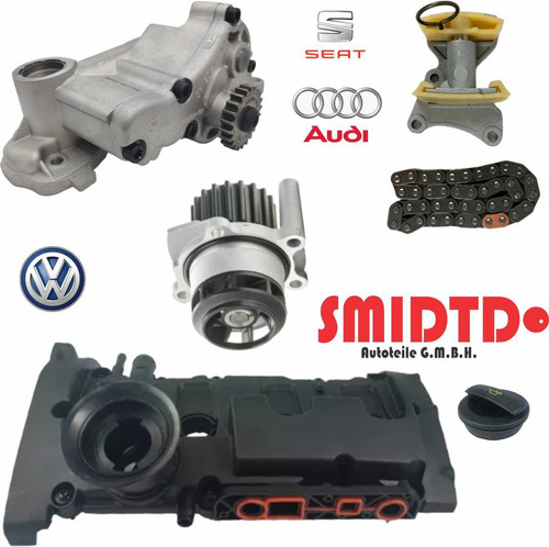 Tapa Punterias Cadena Y Bomba De Agua Audi A3 2.0 06-08 Tfsi