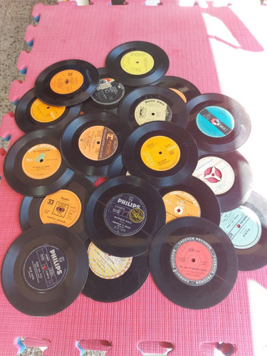 Lote  De 25 Discos Vinilos Singles  Antiguos Varios 