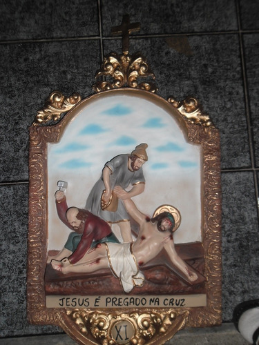 Via Sacra Resina 15 Quadros 65x40cm Frete Grátis Sul Sudeste