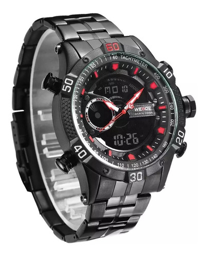 Reloj Weide Wh6902b-2c Metal Negro Somos Tienda